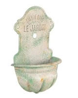 Storied Home Metal Wall-Mounted Planter with Distressed Finish, Green New In Box $199