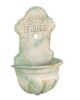 Storied Home Metal Wall-Mounted Planter with Distressed Finish, Green New In Box $199