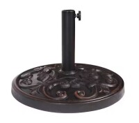 Noble House Cedric 26.5 lbs. Resin and Steel Outdoor Patio Umbrella Base in Bronze New in Box $99