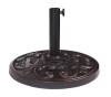 Noble House Cedric 26.5 lbs. Resin and Steel Outdoor Patio Umbrella Base in Bronze New in Box $99