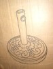 Noble House Cedric 26.5 lbs. Resin and Steel Outdoor Patio Umbrella Base in Bronze New in Box $99 - 2