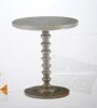 Linon Home Decor Spencer 17 in. Dark Gray Round Wood End Table New In Box $199 - 2