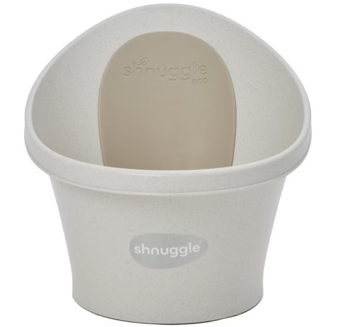 Shnuggle Baby Bath | Newborn baby bath Support with Bum Bump | Compact Bathtub for babies | Bath Seat Suitable from Birth -Cookies & Cream New $99