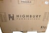 Highbury Furnishings Havana 54" Single Bathroom Vanity in Brown Reeded Birch | Carrara Marble Countertop New in Box $2299 - 2