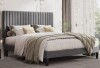 Willa Arlo Interiors Dunphy Upholstered Platform Bed with Adjustable Headboard Queen Size in Gray New in Box $1099