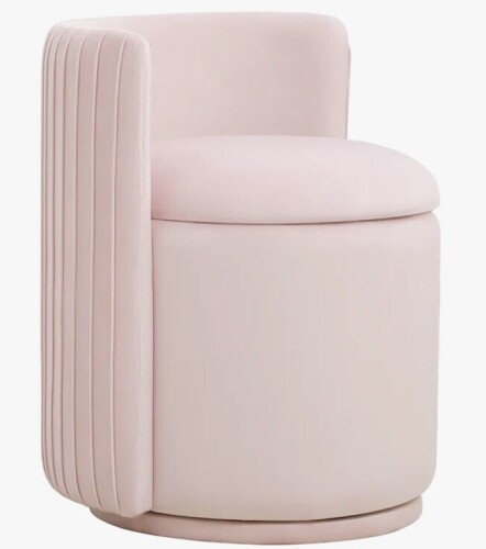 Mercer41 360 degree velvet swivel vanity chair With Storage New in Box $299