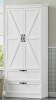 Gracie Oaks 70.3" H Freestanding Bathroom Cabinet With 2 Drawers in White in Box $499