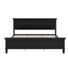 ModernLuxe Assembly Required MidCentury Modern Wood Platform BedFarmhouse Style Bed Frame with Headboard and Wood Slat Support No Box Spring Needed King Size Charcoal Black, New in Box $499