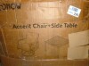 Soohow 3-Pieces Outdoor Swivel Chair Seating Group With Side Table, Beige Cushions, New Open Box $699 - 2