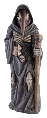 Home Accents Holiday Classics 3.5' Plague Doctor Halloween Porch Greeter, New in Box $399