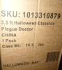 Home Accents Holiday Classics 3.5' Plague Doctor Halloween Porch Greeter, New in Box $399 - 2