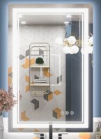 Ivy Bronx 24" x 36" Chrisna Front and Backlit LED Bathroom Vanity Mirror $299