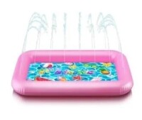 Splashie Splash Pool with Sprinkler System and Protective Sunglasses - Splash Pad for Toddlers and Kids 1-12 - Kids Summer and Water Toys - Inflatable Sprinkler Mat for Outdoor Play - 70" (Pink) New In Box $39