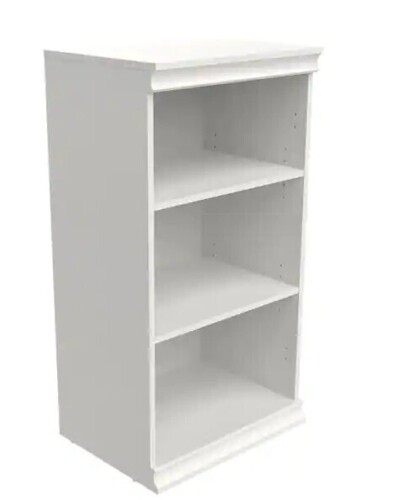 ClosetMaid 21.39 in. W White Modular Storage Stackable 3-Shelf Unit Wood Closet System New Open Box $199