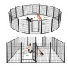Giantex 48 inch Dog Fence with Door, 16 Panels Dog Playpen for Outside Large Dogs, Portable Pet Playpen Fencing Enclosures, Heavy Duty Metal Camping Fences for the Yard (16 Panels, 48 inch) New In Box $299