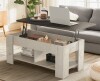 Millwood Pines Lift Top Coffee Table, 4-in-1 Multifunctional Rising Expandable Coffee Table with Hidden Storage, Convertible to Laptop Desk or Dining Table for Living Room, Home Office, Small Spaces - Modern Wooden Center Table with Gas Spring Mechanism, 