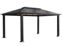 Paragon Outdoor 12-ft x 14-ft Santa Monica Black with Hardtop Roof New in Box 5 Boxes $2699