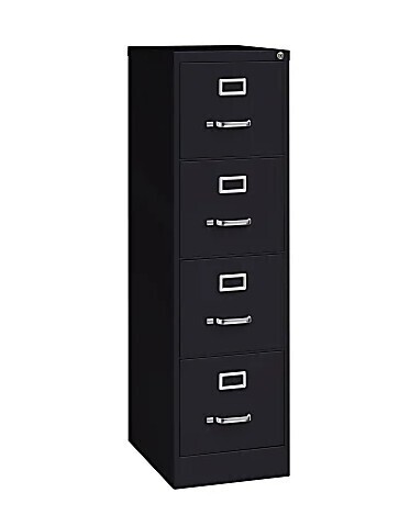 WorkPro 22"D Vertical 4-Drawer Letter-Size File Cabinet, Metal, Black New in Box $499
