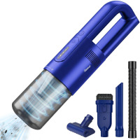 VIPDIGI Handheld Vacuum Cordless, Car Vacuum Portable Cordless Rechargeable in 30 Mins Hand Vacuum Brushless Motor 19000Pa Strong Suction, Dust Busters for Car Home with 4 Nozzles (Dark Black 2) New In Box $79