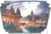 Red Barrel Studio&reg; Beige Grey Indian Art Ghats Of - Indian Art Wall Art Decor, 24" H x 32" W x 1" D New In Box $199 - 2