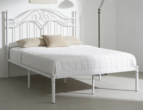 Lark Manor Alecia Metal Platform Bed New Shelf Pull $399