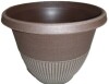 Southern Patio 12 in. Rene Bark Brush Plastic Planter New $39 - 2