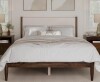 Wade Logan Besan Solid Wood Boucle Upholstered Headboard Bed Frame King Size Cream New in Box $1299