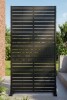 Dovelina Privacy Metal Screen Fence Panel Horizontal Stripe Pattern New in Box $299