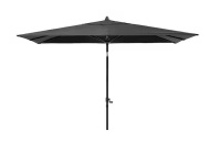 Pellebant 9 ft. x 5 ft. Rectangular Metal Market Crank and Tilt Outdoor Patio Umbrella in Black New in Box $299