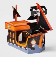 Hyde & EEK! Glow in the Dark Pirate Ship Cat Scratcher, New In Box $59