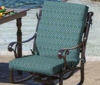ARDEN 20 in. x 20 in. Alana Tile High Back Outdoor Dining Chair Cushion New In Box $99