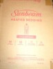 Sunbeam Electric Royal Luxe Microplush Heated Blanket, 12 Heat Settings, 12-Hour Auto Shut-Off, Fast Heating, Warm & Cozy, Machine Washable, Cabernet Color, Twin (84" x 62") New In Box $99 - 2