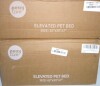Pettycare Elevated Outdoor Dog Bed, Raised Dog Bed with Steel Framed 42"x30"x7" / 32"x25"x7" Cooling Elevated Pet Cot with Non-Slip Feet, and Waterproof, Washable, Breathable Teslin Mesh New in Box Assorted $79 - 2