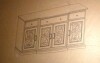 WALKER EDISON Modern Wood Glass Door Buffet Sideboard Living Room Entryway Serving Storage Cabinet Doors Dining Room Console, 60", Dark Teal, New in Box $499 - 2