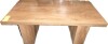 Tribesigns 47" Farmhouse Rectangle Center Coffee Table, with Large Tabletop & Thick Base, Rustic Brown, New Floor Model $299 - 2