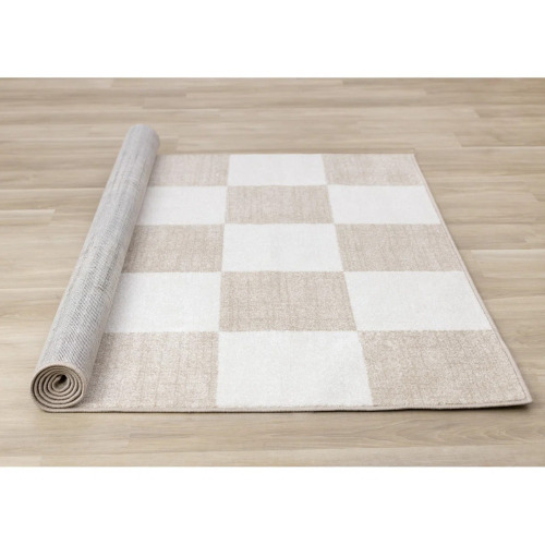 Mid Century Wum Collection Cream/Beige 7'10" x 10'6" Rectangular Area Rug $599