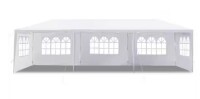 Sunocity 10 ft. x 30 ft. Outdoor Party Tent with 5 Sidewalls, Waterproof Canopy Patio Wedding Gazebo, White in Box $499