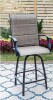 Phi Villa Padded Swivel Metal Outdoor Bar Stool with Arms New in Box $299