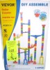 VEVOR Marble Run Set, 110 Piece Marble Maze Building Block Brain Game, with 10 Glow in the Dark Marbles + 20 Glass Marbles, Educational Learning Race Track STEM Toys, for Kids, Boys, Girls Ages 3 + New In Box $89 - 2