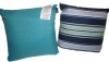 ARDEN 16 x 16 Sapphire Aurora Blue Stripe Square Outdoor Throw Pillow -Sapphire Aurora Blue Stripe / ARDEN 16 in. x 16 in. Lake Blue Leala Outdoor Square Pillow -Lake Blue Leala New Assorted $79 - 2