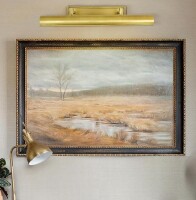 Wildon Home 24'' Full Brass Dimmable Led Wall Mount Picture Light $299