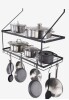 VEVOR Pot Rack Wall Mounted, 30 inch Pot and Pan Hanging Rack, Pot and Pan Hanger with 12 S Hooks, 55 lbs Loading Weight, Ideal for Pans, Utensils, Cookware in Kitchen New In Box $89
