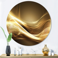 Mercer41 Gold Elegant Modern Sofa III - Metal Wall Art, 36" H x 36" W x 1" D New In Box $299