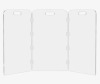 Feoyoho Modern Foldable Clear Acrylic Pet Gate, Freestanding Dog Barrier 24'' H X 60'' W X 20'' D, 3 Panels New In Box $199