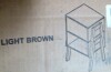 Ebern Designs Mid-Century Modern Stackable Wooden Bedside Table in Walnut Brown New In Box $199 - 2