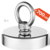 VEVOR Fishing Magnet, 700 LBS/318 Kg Pulling Force Super Strong Neodymium Fishing Magnet, Rare Earth Magnet with Handle Diameter 2.36 in/60 mm for Retrieving in River, Magnetic Fishing, Heavy Hanging New In Box $79