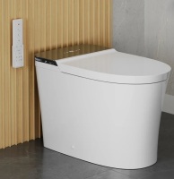 DeerValley Smart Elongated Bidet Toilet with Foam Dispenser, Auto Flush, ADA Comfort Height, Heated Seat, Warm Air Dryer, Built-in Tank & Pump DV-1S0290 New in Box $1099