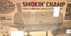 Char-Griller Smokin' Champ Charcoal Grill Offset Smoker in Black with Charcoal Tray and Dual Damper Controls New Open Box $499 - 2