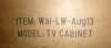 George Oliver TV Stand For 80" TVs, Walnut Entertainment Center with Power Outlet, 70 inch tv stand, Wood TV Console With Drawers And Shelves New in Box $499 - 2