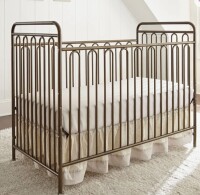 Harriet Bee Cathrine 3 -in-1 Convertible Crib in Gold New in Box $599